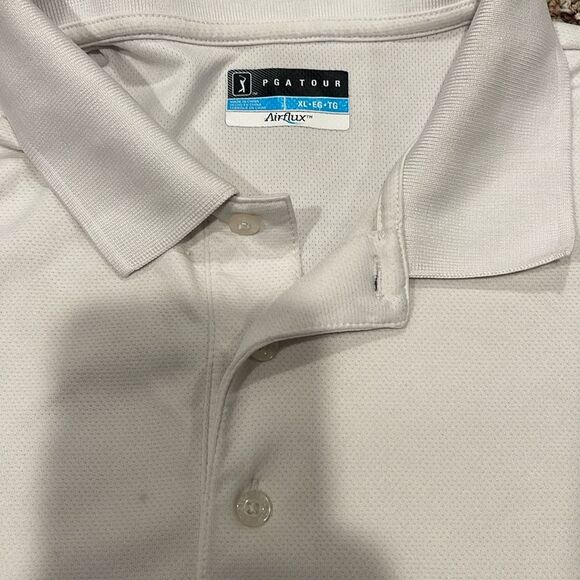 Mens PGA TOUR golf tee white - Picture 2 of 5